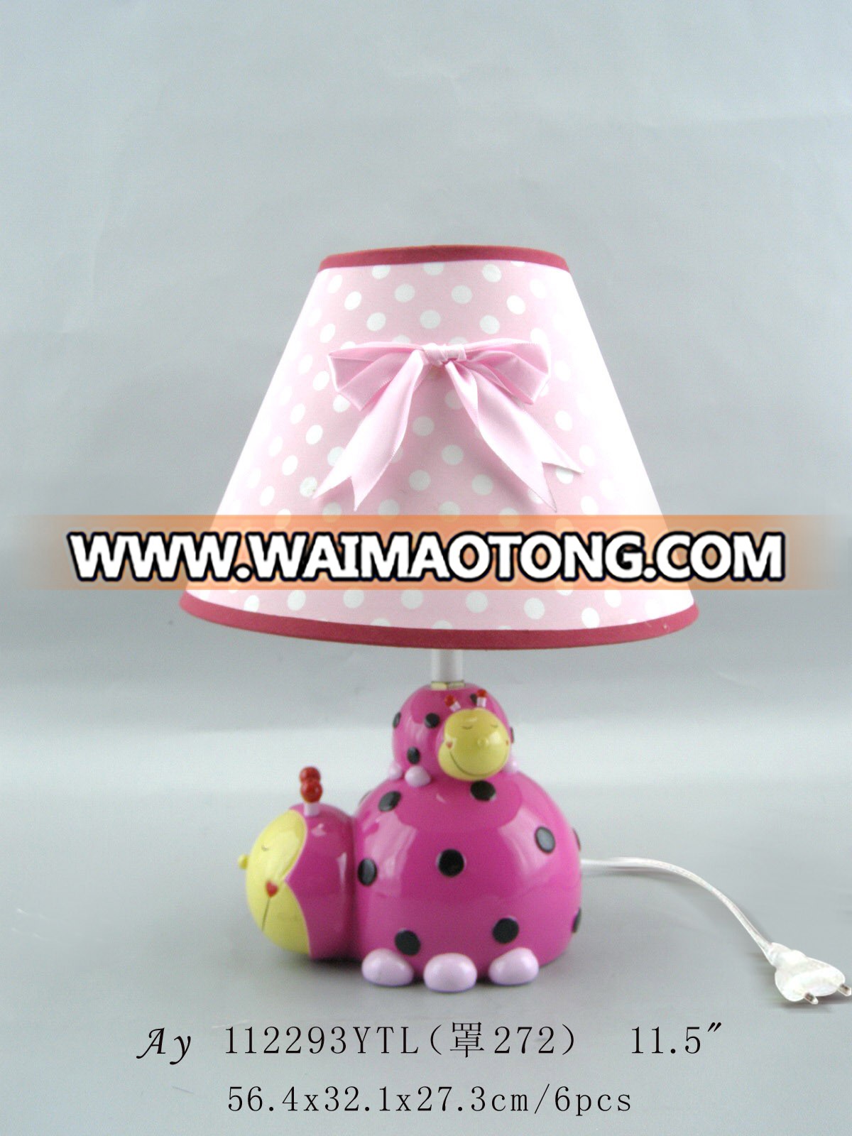 Low voltage pink cartoon heart shape table lamp for girl gifts