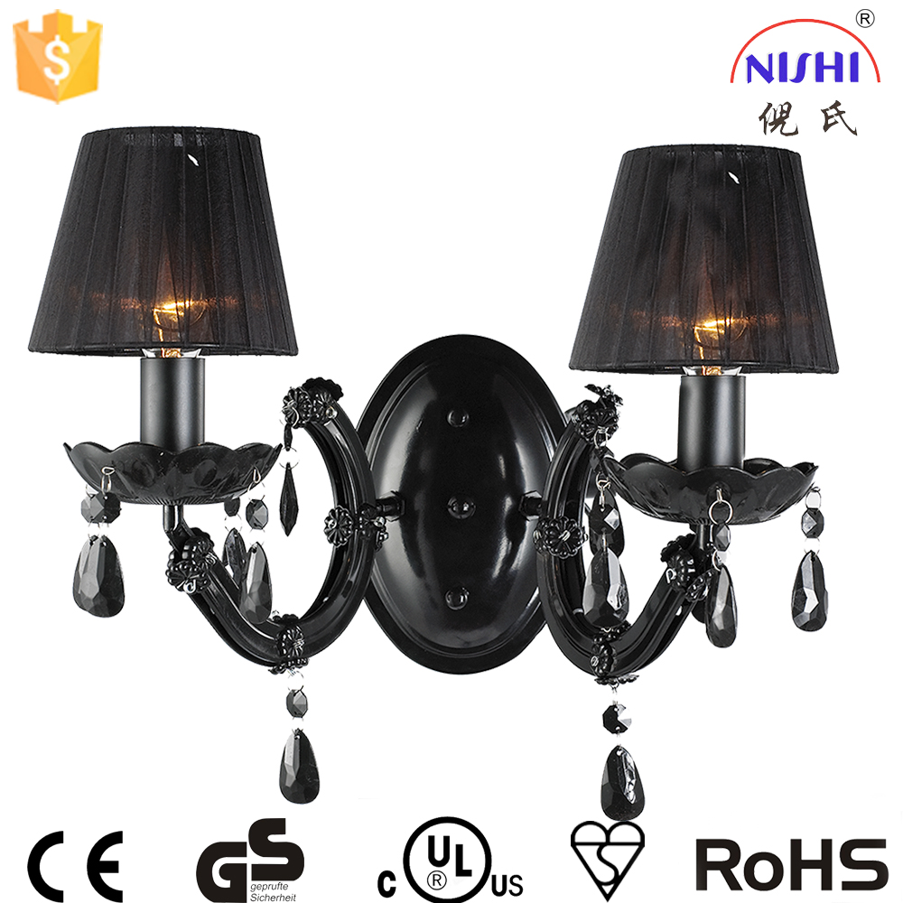 Indoor twin heads acrylic antique wall lamp NS-123034