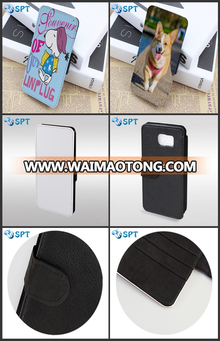 sublimation leather wallet phone case for Sumsang S6