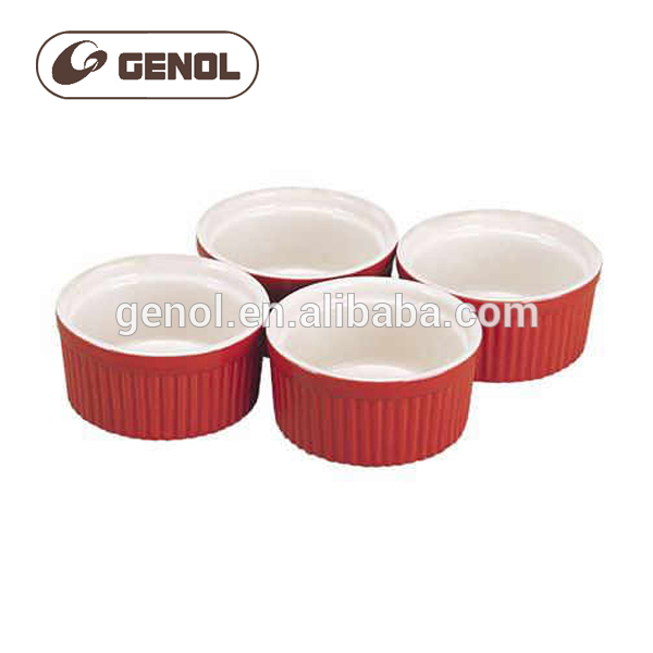 Top selling home used candy color  ceramic round ramekin cheap ceramic bowl