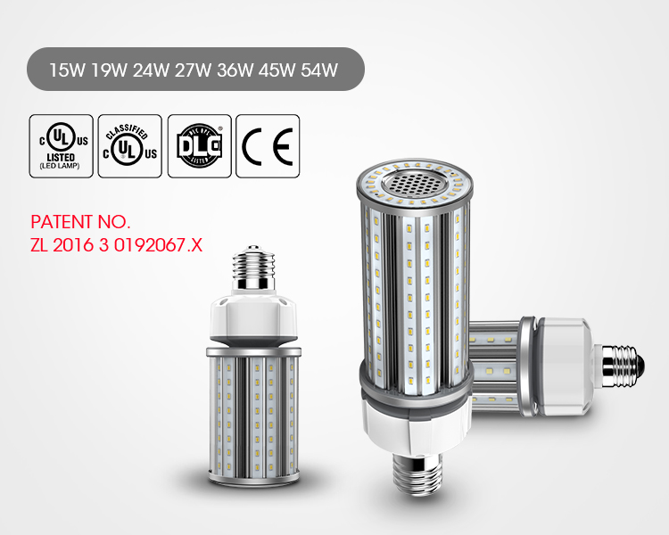 LED corn cob light  retrofit kit for LED corn light 36w IP64 UL DLC E26 E39 EX39 E27 E40 Led park wall light