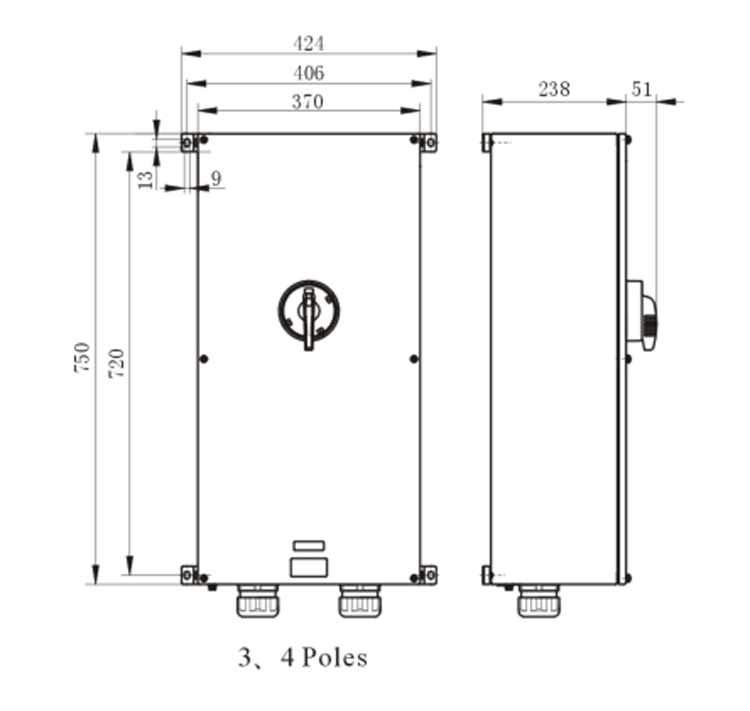 IECEX and ATEX Certified Explosion-proof IP66 Waterproof Isolating Switch