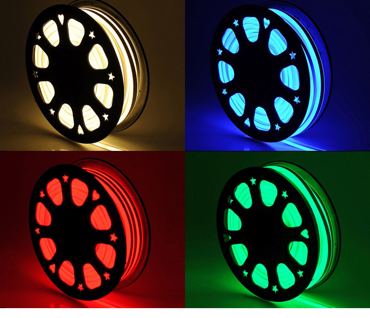 most popular high brightness waterproof 50M/roll led neon light outdoor use