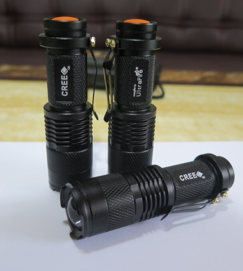 Mini Flash Light  Q5 1200 lumens 3 Modes LED Flashlight Adjustable Focus Lantern Portable Lights Hunting Spotlight AA 14500