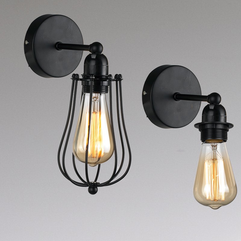 China supplier iron industrial wall lamp for loft decoration NS-125310-1W