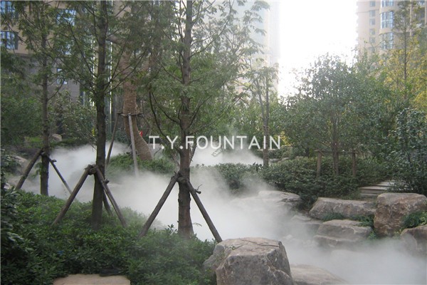 Garden Park Artificial White Mist Water Fountain Fog Fountain For Decoration