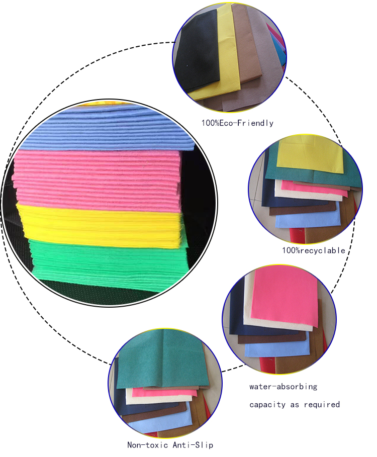 Non Woven Fabric Needle Puched Color Felt,Craft Felt Paper