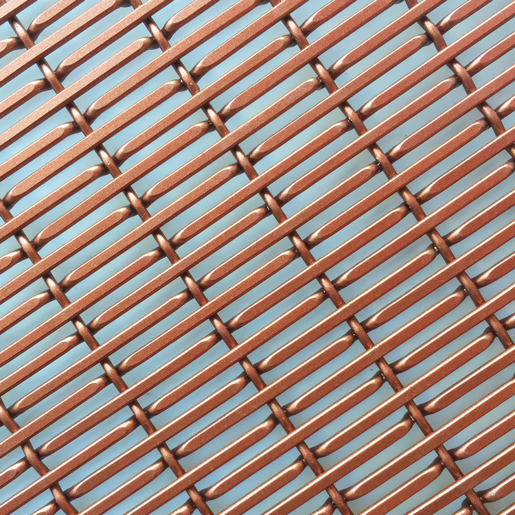 Mid-fill woven wire mesh for ceiling panels and wall cladding in boulder colorado twitter office