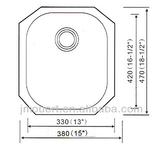 OT-4738A Granite under counter kitchen sink,template undermount sink,undermount utility sink