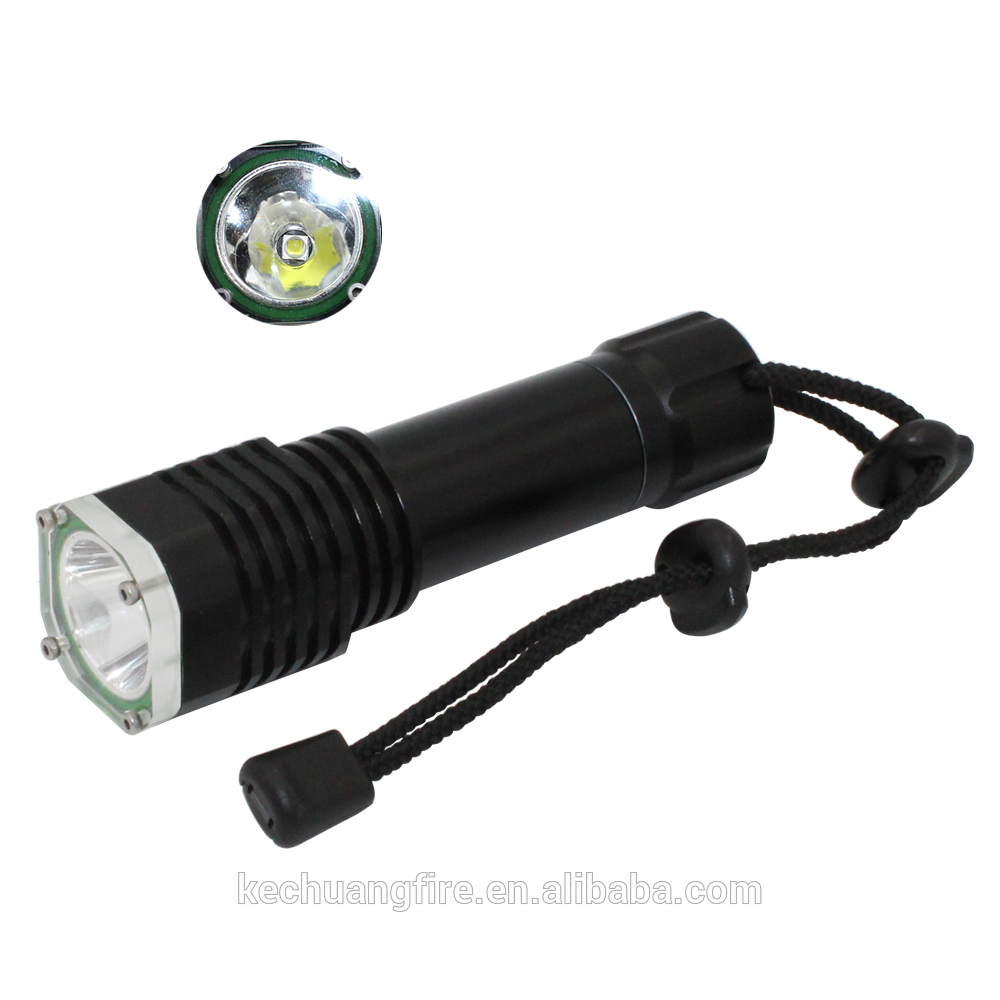 Kechuang 1200Lm 10W Underwater Waterproof 50M 18650 tactical flashlight 1x XML-T6 diving flashlight