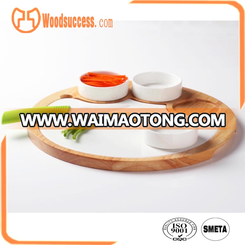 multifunctional bamboo cheese board set