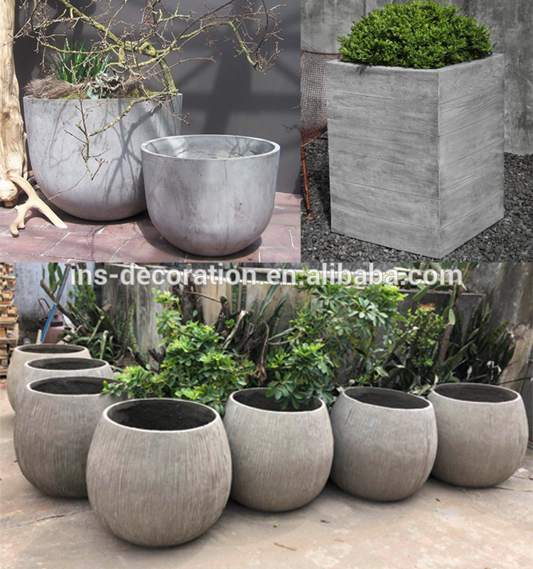 Exterior decoration lightweight concrete planters