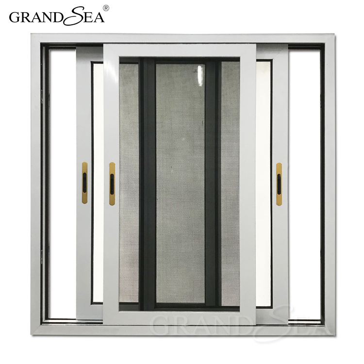 Australian 3 tracks  thermal Break aluminum sliding doors for living room glass sliding doors