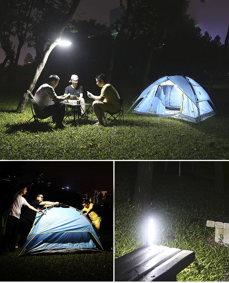 Outdoor Survival Tent Gears 350LM IP68 Waterproof USB Port 5200mAh Battery Powered Power Bank Camping Light