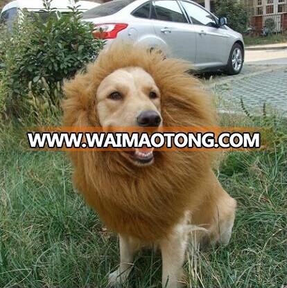 Pet Costume Lion Mane Wig for Dog Cat Halloween Clothes