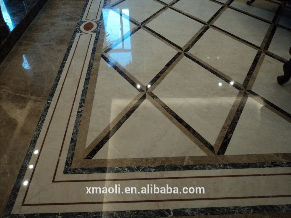 home looby marble inlay floor design by China manufacturer