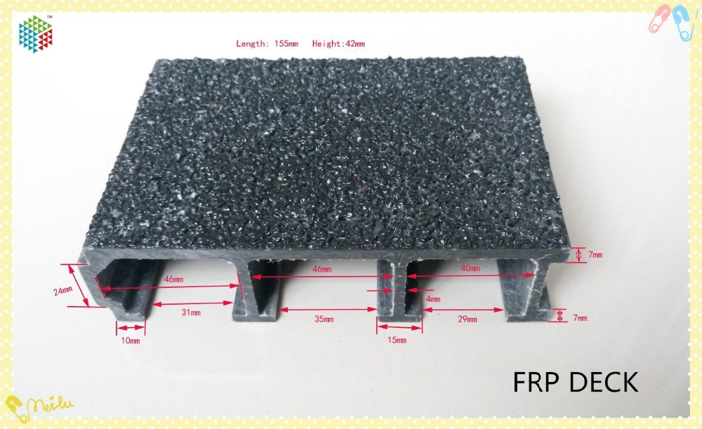 High strength heavy duty FRP bridge plank