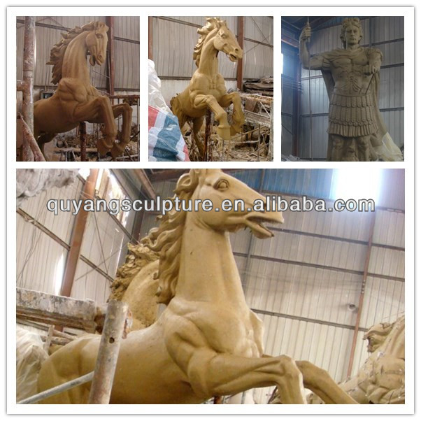 Lifesize Fiberglass Horse Statue