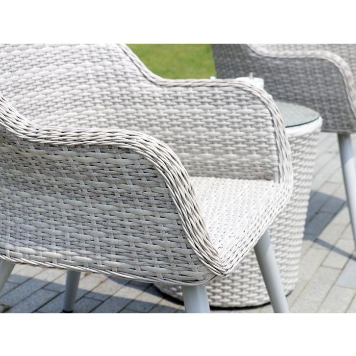 Round table outdoor garden aluminum Patio rattan dining sets furniture