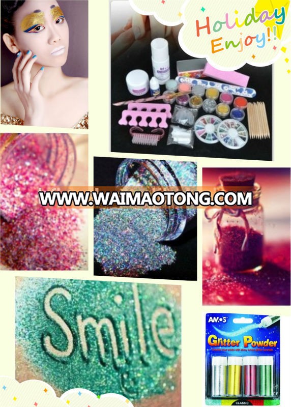 Mixed Hexagon Holographic Cosmetic grade, Christmas Occasion and polyester Material glitter powder