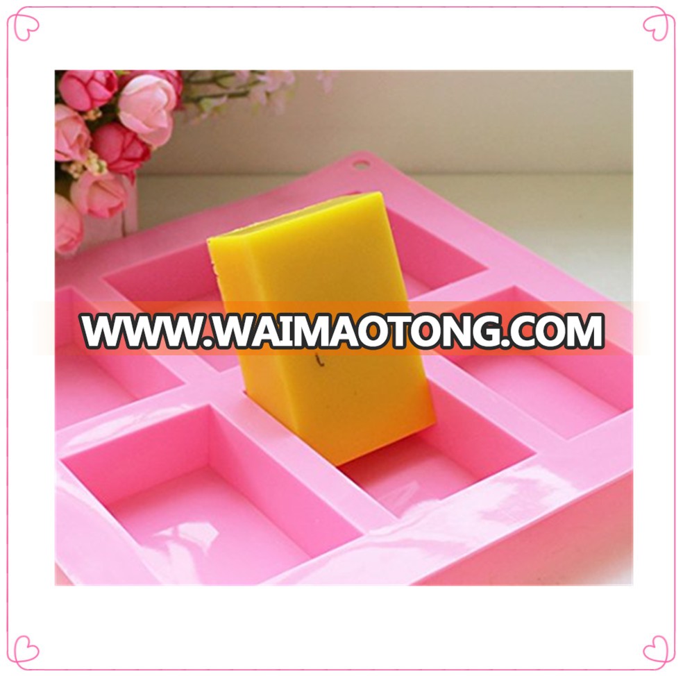 Handmade soap mold, silicone mold for soap,  6 holes silicone soap moulds