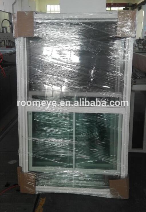 Hurricane Impact American Style 82 Series upvc Single Hung Window from Chinese Supplier