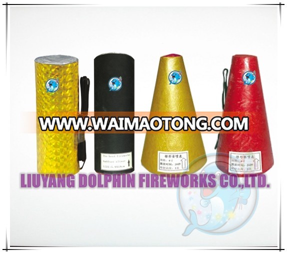 3"conic fountain fireworks indoor