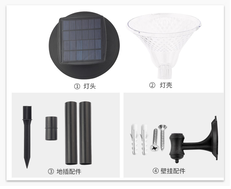 Good reputation factory directly solar led wall light