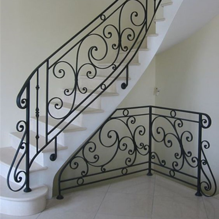 Decorative Wrought Iron Indoor Stair Railings