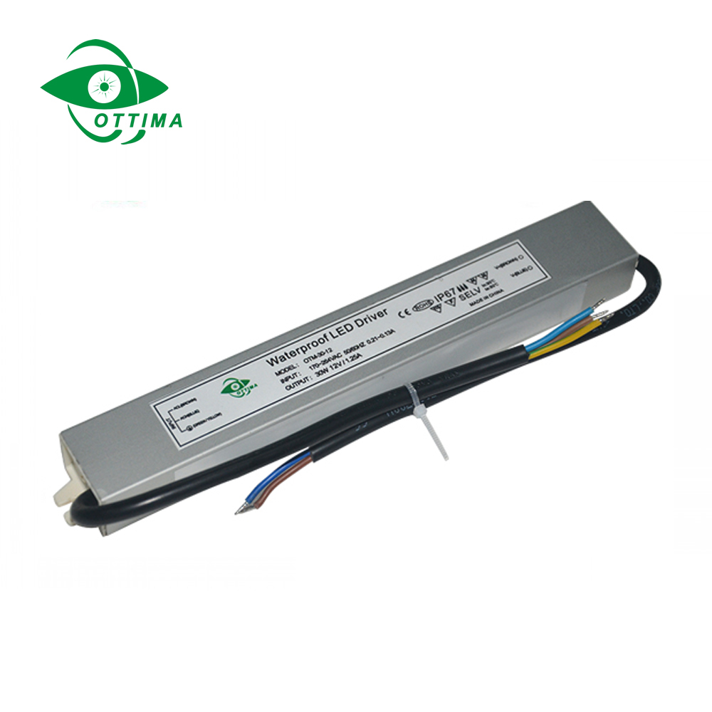 constant voltage mini led driver 12v 2.5A 30w white housing cabinet power supply 100-240vac