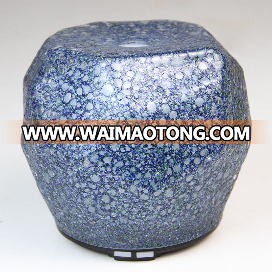 Home Decoration Blue Art Glass Electric Essential Oil Aroma Diffuser