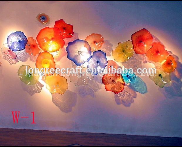 Decorative Hand Blown Glass Wall Art Murano Glass Wall Pate