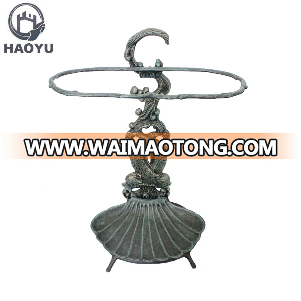 Custom-made decorative metal art indoor antique cast iron umbrella stands