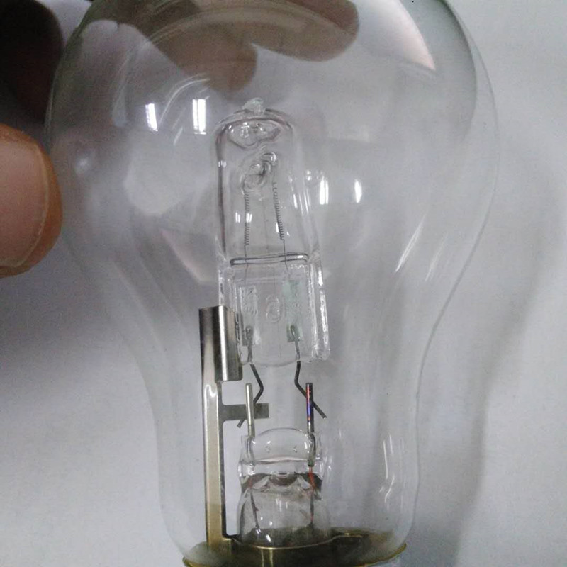 A19 eco glass halogen lamp bulbs 18w 28w 38w 52w 70w e27 b22 CE electric bulb