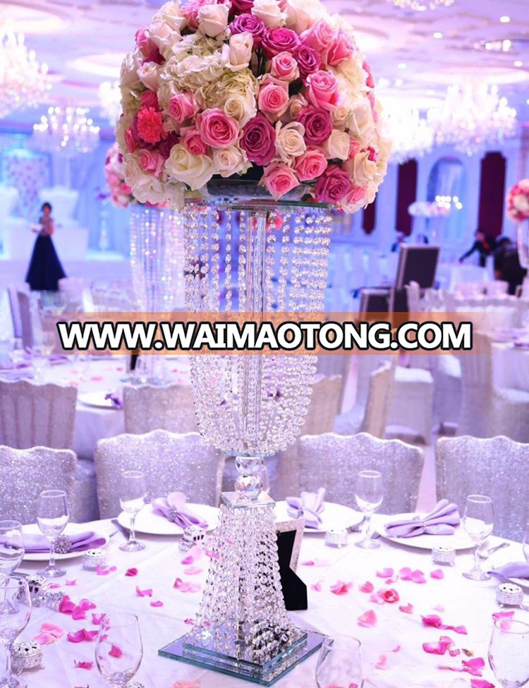 92cm table crystal wedding decoration flower stand centerpieces