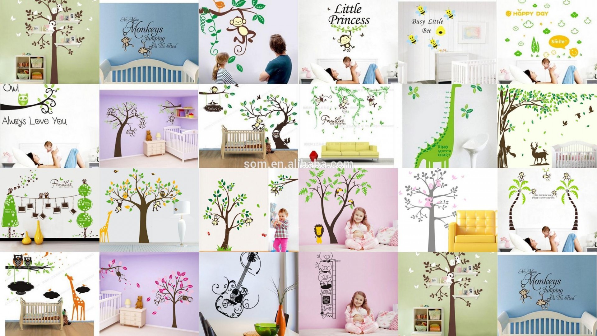 Home decor 3d wall sticker watch