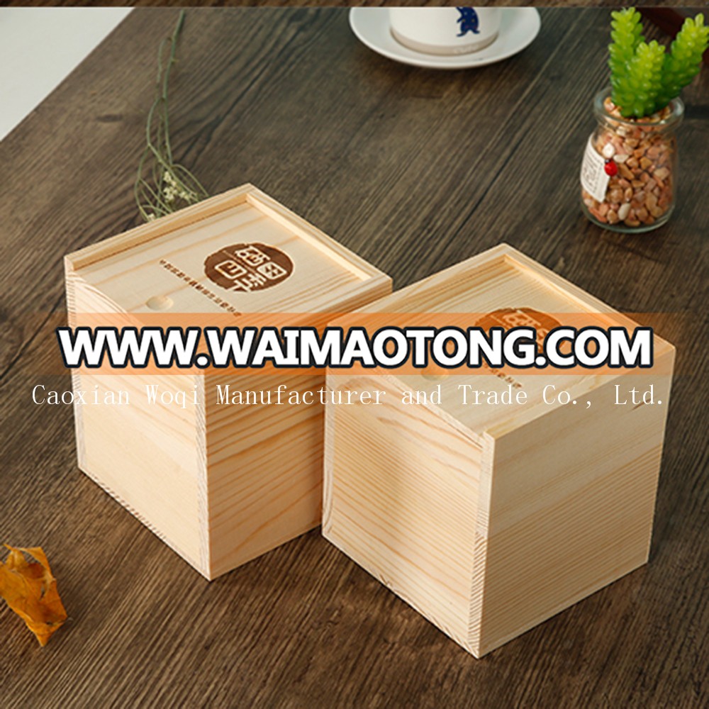 Woqi 2017 high quality wooden small gift box chest wooden tea boxes food packaging refined chinese tea gift box