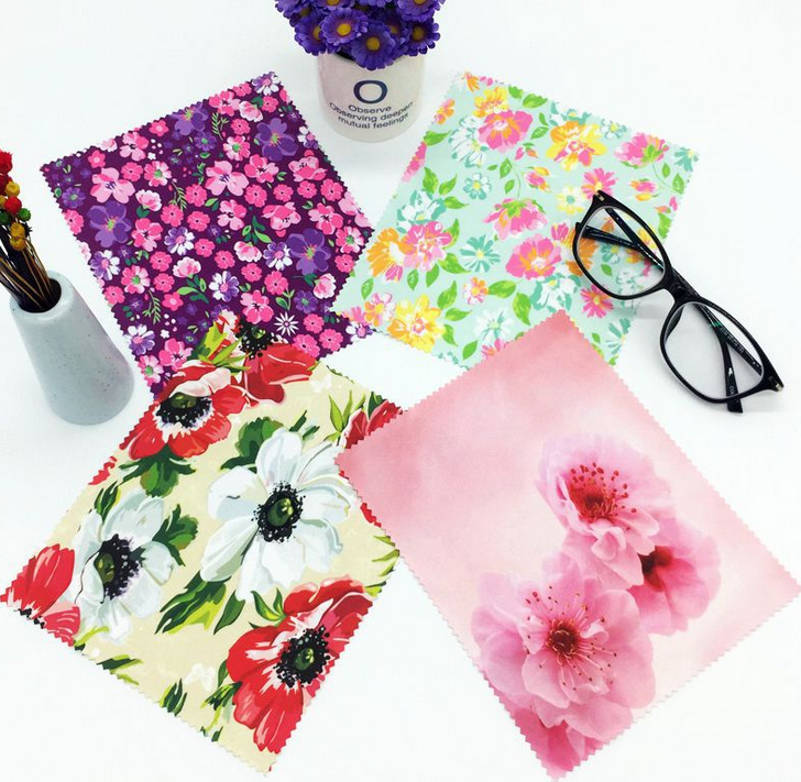 Best price custom digital printing microfiber lens cleaning cloth for glasses