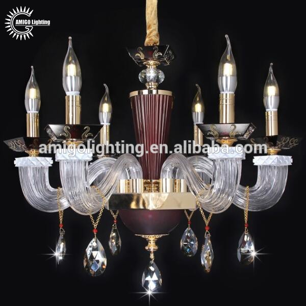 six lights factory wholesale murano chandelier glass pendant lights A6668-6