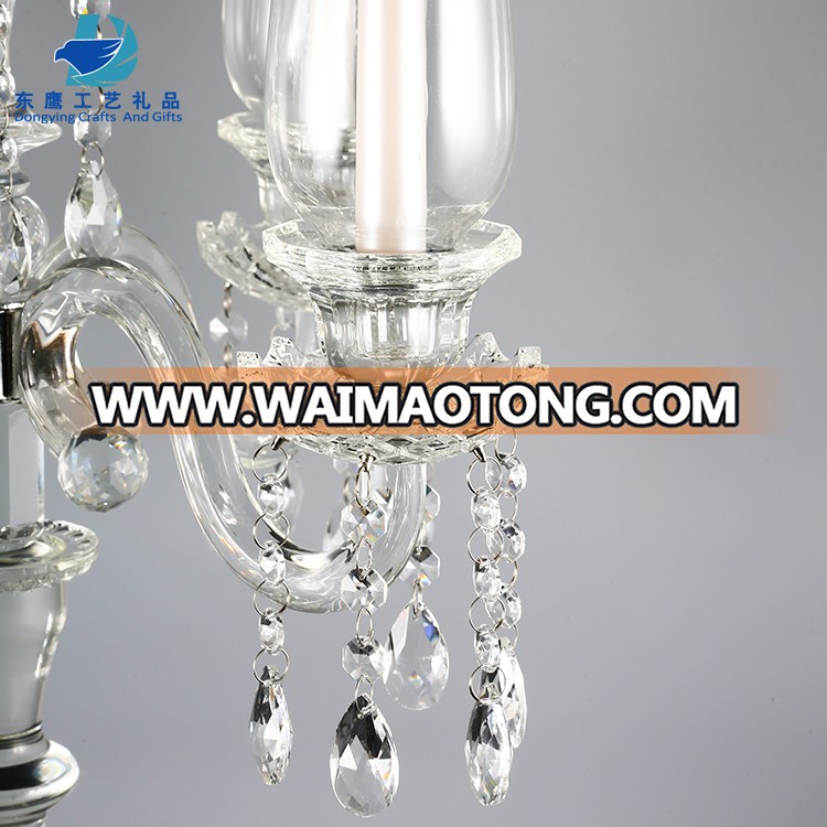 Factory Wholesale Elegent crystal Candelabra wedding Centerpieces