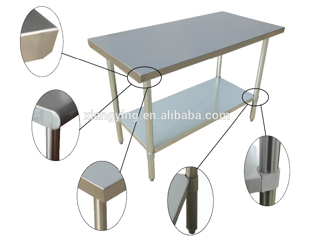 NSF approval detachable prep stainless steel work table for commercial kitchen or restaurant