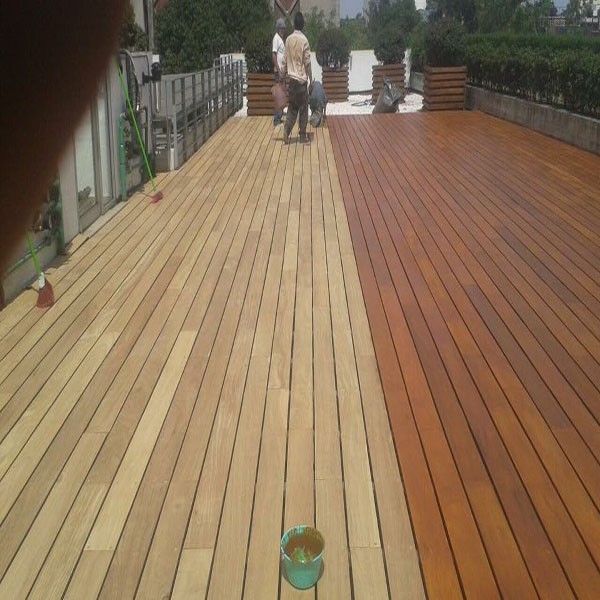 waterproof Oiled finished smooth unfinished natural Burma Teak outdoor decking