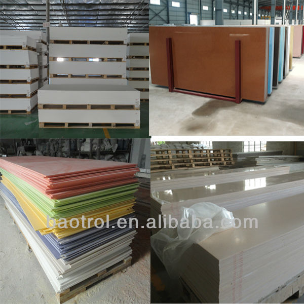 Artificial mable stone sheets / acrylic countertop slabs