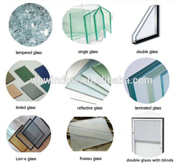 Conch brand pvc sliding glass window with grills and without grills for Southeast Asia