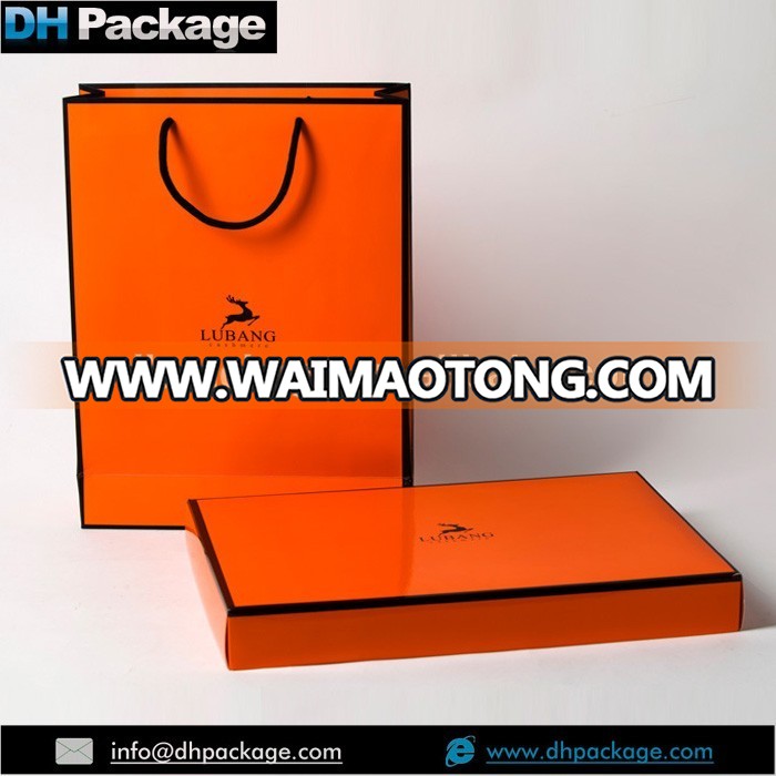 Luxury Laminated Paper Shopping Bag, paper bag with handle, wholesale paper bag