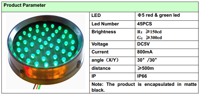 100mm Red & Green Bi-color Traffic Light Core