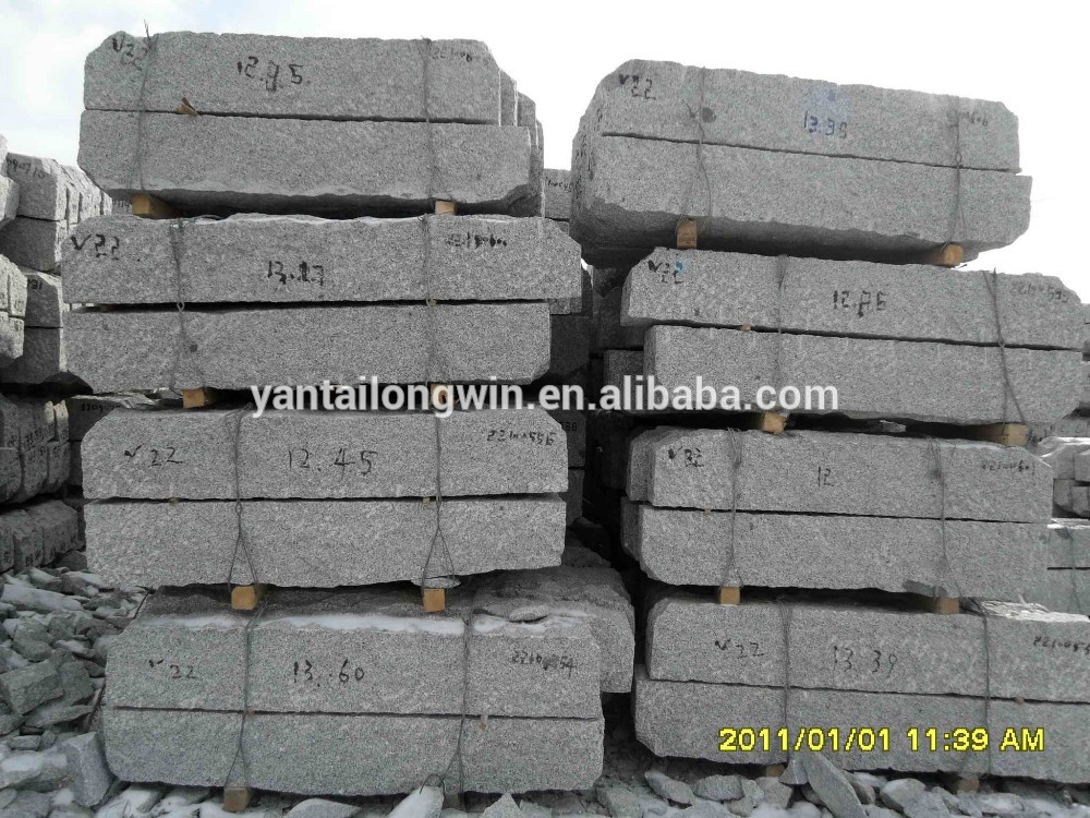 Cheap grey granite kerb stone popular in Germany