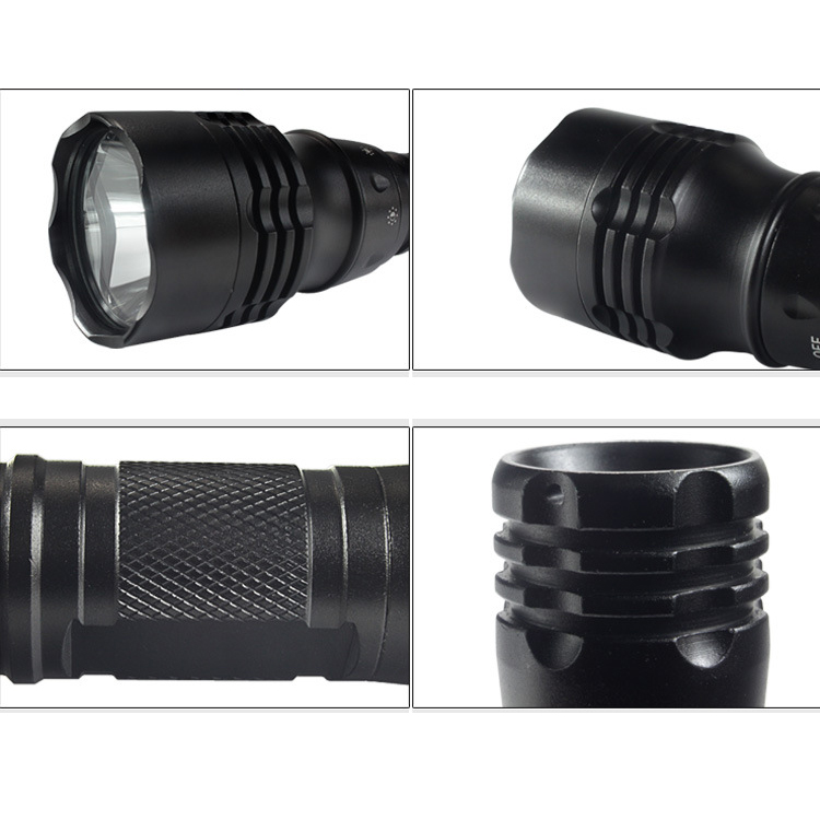 YAOMING Aviation aluminum XML-T6 waterproof LED flashlight magnetic switch diving torch for go under water