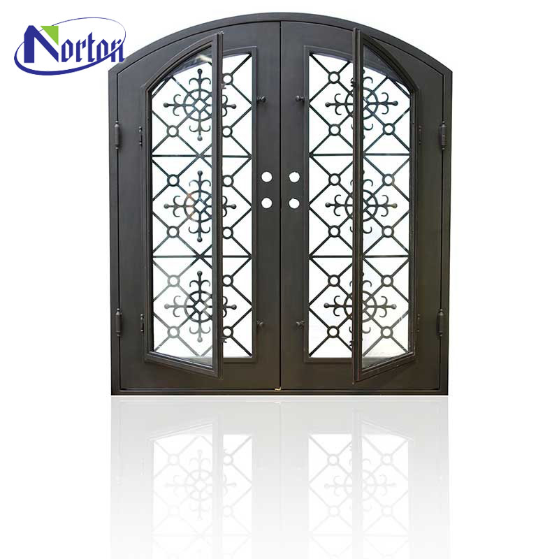 Classic western arch iron main gate designs for sale NTBM-076A