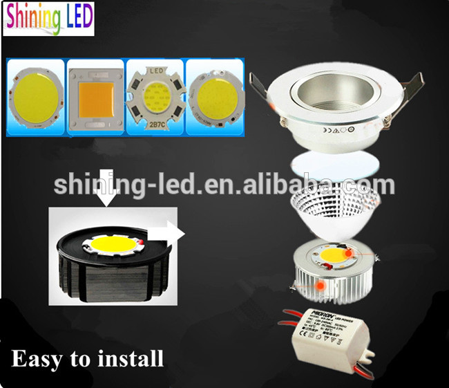 High Color Rendering Index CRI 90Ra Ceramic 10W COB LED